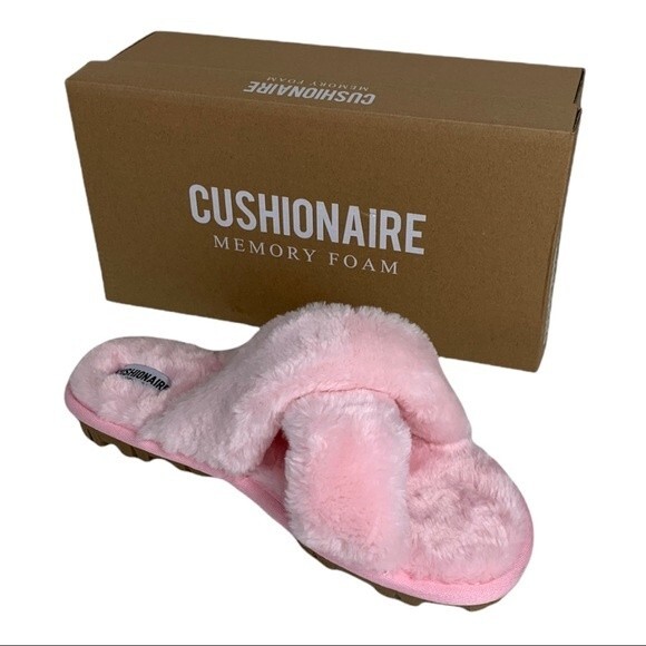 Cushionaire Sandal size 8 women's Cushi Blush Memory Foam - Picture 1 of 6